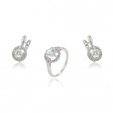 Elegants komplekts ar platīna pārklājumu, 